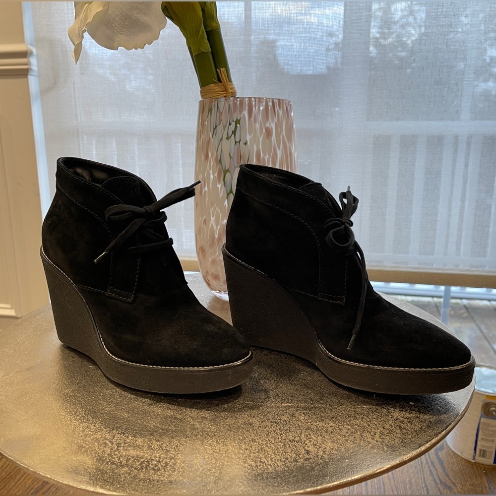 Aquatalia Vickie Suede Wedge Bootie.  New in box.